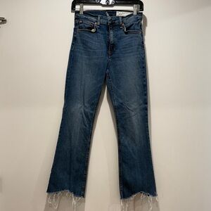 Rag & Bone Nina High-Rise Ankle Flare Jeans Size 25
